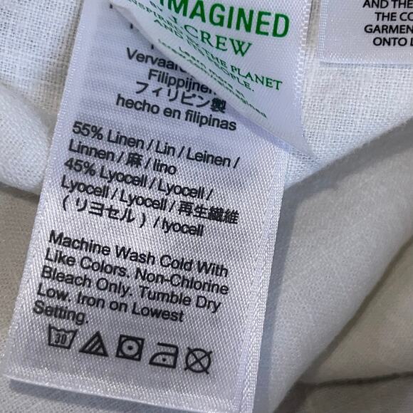 J. Crew Linen Blend Pants Seaside Drawstring Waist - Picture 7 of 8